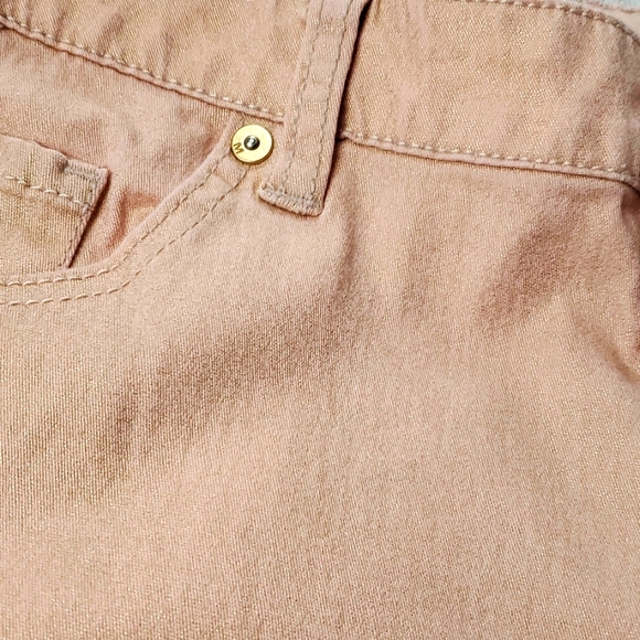 5/$30🎀Mossimo | Rose Gold Pink Sparkle Finish Barbiecore Skinny Jeans Denim - Picture 6 of 11